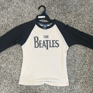 The Beatles Kids Long Sleeve Tee - Black and Cream